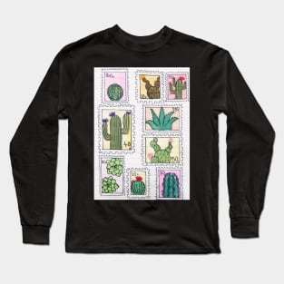 Cactus stamps Long Sleeve T-Shirt